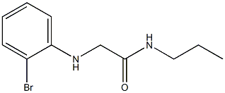 2-[(2-bromophenyl)amino]-N-propylacetamide Struktur