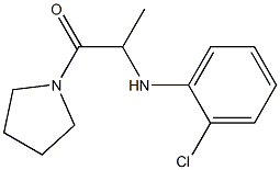 2-[(2-chlorophenyl)amino]-1-(pyrrolidin-1-yl)propan-1-one Struktur