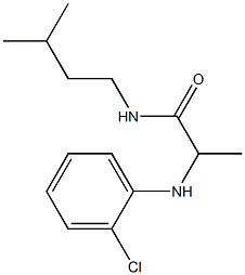 2-[(2-chlorophenyl)amino]-N-(3-methylbutyl)propanamide Struktur