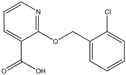 2-[(2-chlorophenyl)methoxy]pyridine-3-carboxylic acid Struktur