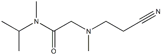 2-[(2-cyanoethyl)(methyl)amino]-N-methyl-N-(propan-2-yl)acetamide Struktur