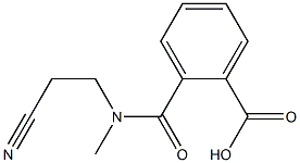 2-[(2-cyanoethyl)(methyl)carbamoyl]benzoic acid Struktur