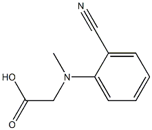 2-[(2-cyanophenyl)(methyl)amino]acetic acid Struktur