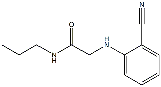 2-[(2-cyanophenyl)amino]-N-propylacetamide Struktur