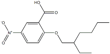 2-[(2-ethylhexyl)oxy]-5-nitrobenzoic acid Struktur