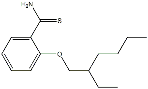 2-[(2-ethylhexyl)oxy]benzene-1-carbothioamide Struktur