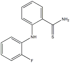 2-[(2-fluorophenyl)amino]benzene-1-carbothioamide Struktur