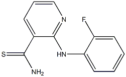 2-[(2-fluorophenyl)amino]pyridine-3-carbothioamide Struktur