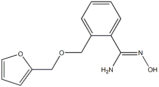 2-[(2-furylmethoxy)methyl]-N'-hydroxybenzenecarboximidamide Struktur