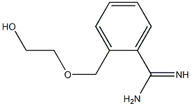 2-[(2-hydroxyethoxy)methyl]benzene-1-carboximidamide Struktur