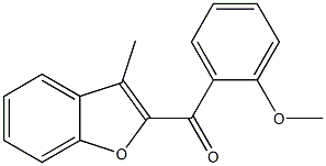 2-[(2-methoxyphenyl)carbonyl]-3-methyl-1-benzofuran Struktur