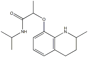 2-[(2-methyl-1,2,3,4-tetrahydroquinolin-8-yl)oxy]-N-(propan-2-yl)propanamide Struktur