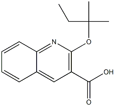 2-[(2-methylbutan-2-yl)oxy]quinoline-3-carboxylic acid Structure