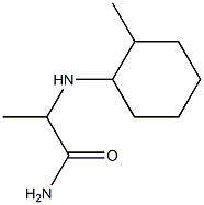 2-[(2-methylcyclohexyl)amino]propanamide Struktur