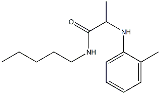 2-[(2-methylphenyl)amino]-N-pentylpropanamide Struktur