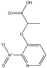 2-[(2-nitropyridin-3-yl)oxy]propanoic acid Struktur