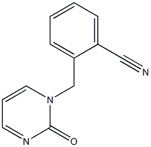 2-[(2-oxopyrimidin-1(2H)-yl)methyl]benzonitrile Struktur