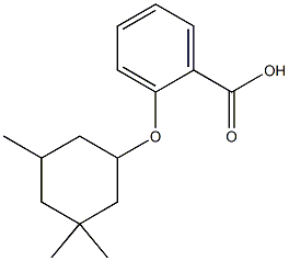 2-[(3,3,5-trimethylcyclohexyl)oxy]benzoic acid Struktur