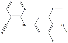 2-[(3,4,5-trimethoxyphenyl)amino]nicotinonitrile Struktur