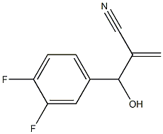 2-[(3,4-difluorophenyl)(hydroxy)methyl]prop-2-enenitrile Struktur