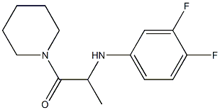 2-[(3,4-difluorophenyl)amino]-1-(piperidin-1-yl)propan-1-one Struktur