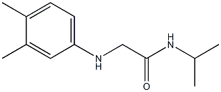 2-[(3,4-dimethylphenyl)amino]-N-(propan-2-yl)acetamide Struktur