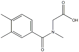 2-[(3,4-dimethylphenyl)-N-methylformamido]acetic acid Struktur