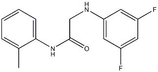 2-[(3,5-difluorophenyl)amino]-N-(2-methylphenyl)acetamide Struktur