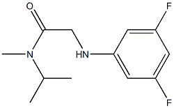 2-[(3,5-difluorophenyl)amino]-N-methyl-N-(propan-2-yl)acetamide Struktur