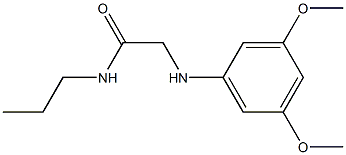 2-[(3,5-dimethoxyphenyl)amino]-N-propylacetamide Struktur