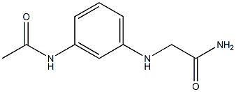 2-[(3-acetamidophenyl)amino]acetamide Struktur