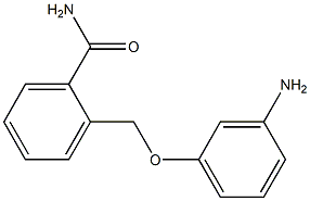 2-[(3-aminophenoxy)methyl]benzamide Struktur