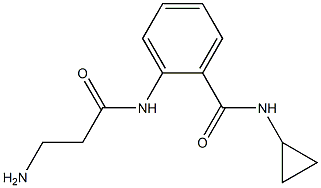 2-[(3-aminopropanoyl)amino]-N-cyclopropylbenzamide Struktur