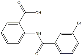 2-[(3-bromobenzene)(methyl)amido]benzoic acid Struktur