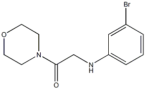 2-[(3-bromophenyl)amino]-1-(morpholin-4-yl)ethan-1-one Struktur