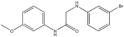 2-[(3-bromophenyl)amino]-N-(3-methoxyphenyl)acetamide Struktur