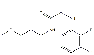 2-[(3-chloro-2-fluorophenyl)amino]-N-(3-methoxypropyl)propanamide Struktur