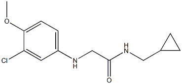 2-[(3-chloro-4-methoxyphenyl)amino]-N-(cyclopropylmethyl)acetamide Struktur