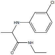 2-[(3-chlorophenyl)amino]-N-ethylpropanamide Struktur