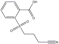 2-[(3-cyanopropyl)sulfonyl]benzoic acid Struktur