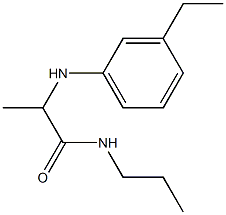 2-[(3-ethylphenyl)amino]-N-propylpropanamide Struktur