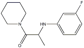 2-[(3-fluorophenyl)amino]-1-(piperidin-1-yl)propan-1-one Struktur