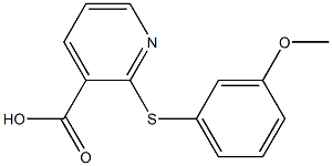 2-[(3-methoxyphenyl)sulfanyl]pyridine-3-carboxylic acid Struktur