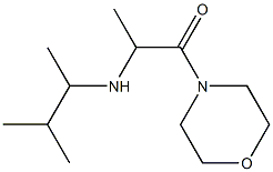 2-[(3-methylbutan-2-yl)amino]-1-(morpholin-4-yl)propan-1-one Struktur