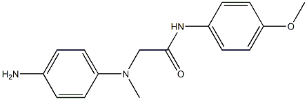 2-[(4-aminophenyl)(methyl)amino]-N-(4-methoxyphenyl)acetamide Struktur