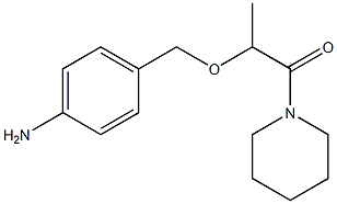 2-[(4-aminophenyl)methoxy]-1-(piperidin-1-yl)propan-1-one Struktur