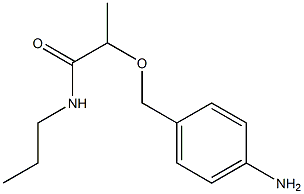 2-[(4-aminophenyl)methoxy]-N-propylpropanamide Struktur