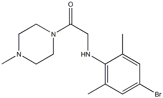 2-[(4-bromo-2,6-dimethylphenyl)amino]-1-(4-methylpiperazin-1-yl)ethan-1-one Struktur