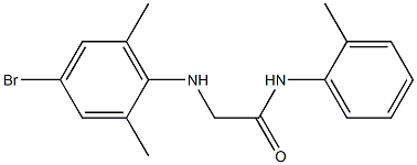 2-[(4-bromo-2,6-dimethylphenyl)amino]-N-(2-methylphenyl)acetamide Struktur