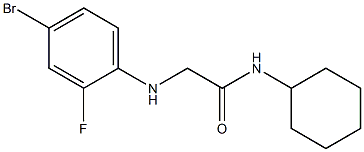 2-[(4-bromo-2-fluorophenyl)amino]-N-cyclohexylacetamide Struktur